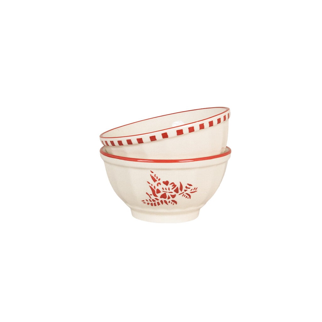 Bowl Marion Flower Red Small