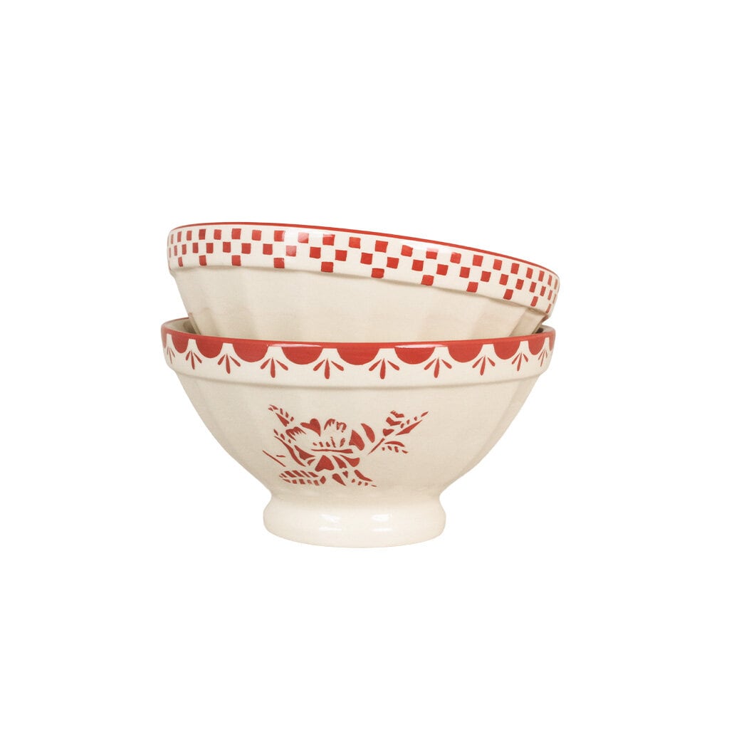 Bowl Marion Flower Red Large