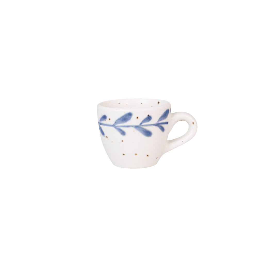 Espresso Cup Viola Leaf Blue