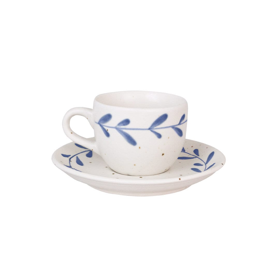 Cup w. Saucer Viola Leaf Blue