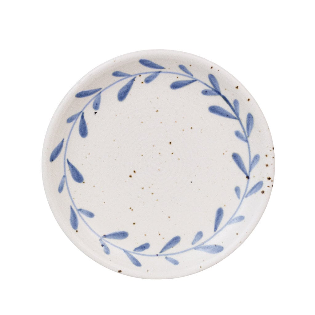 Dessert Plate Viola Leaf Blue