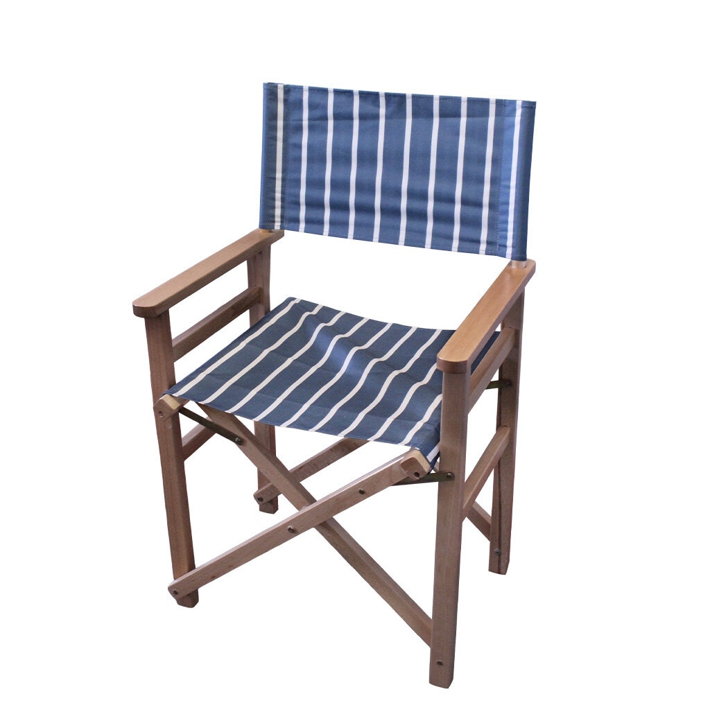 Director Chair August Stripe Blue/White