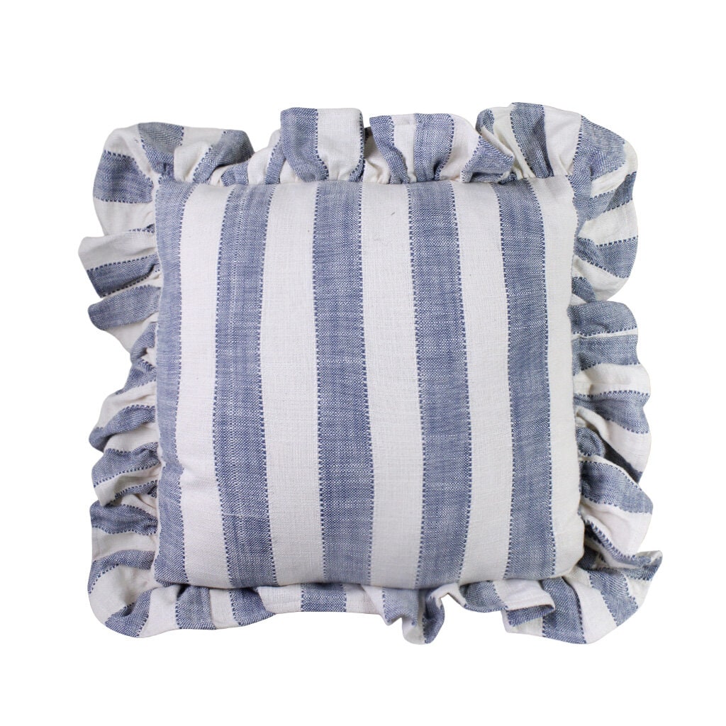 Cushion Cover Ida Stripe Blue/White