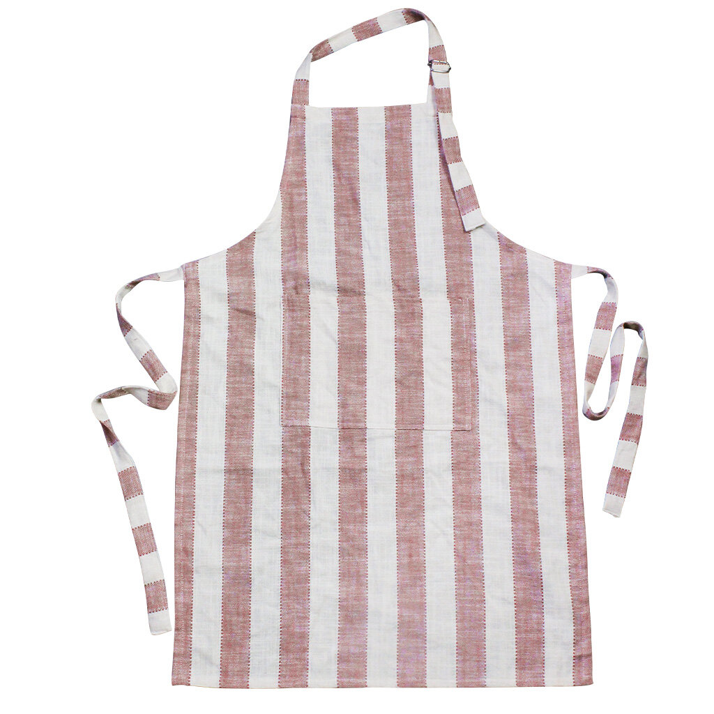 Apron Ida Stripe Pink/White