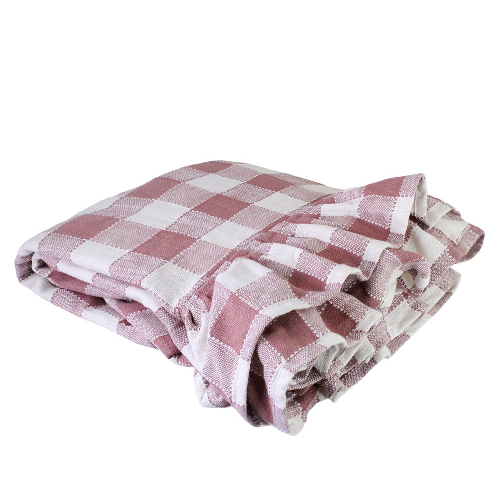 Table Cloth Ida Check Pink/White