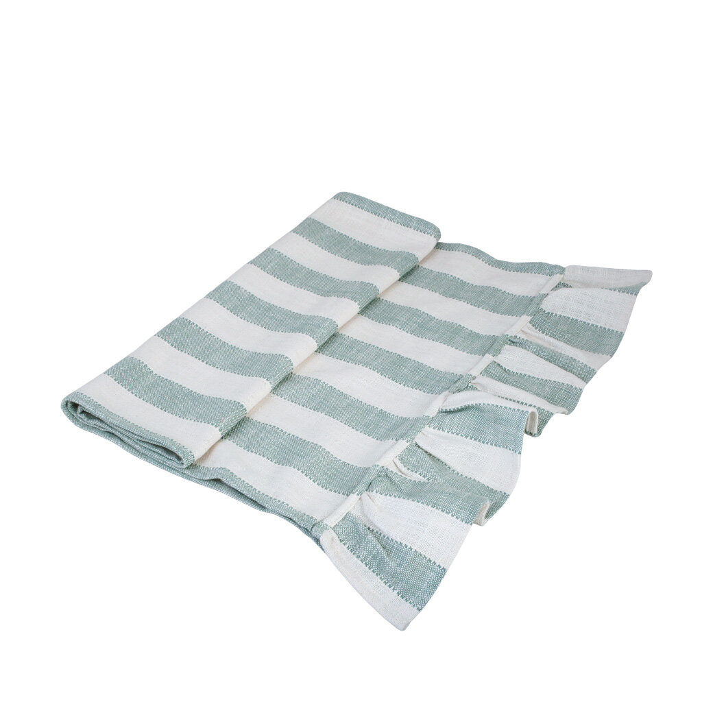 Table Runner Ida Stripe Green/White