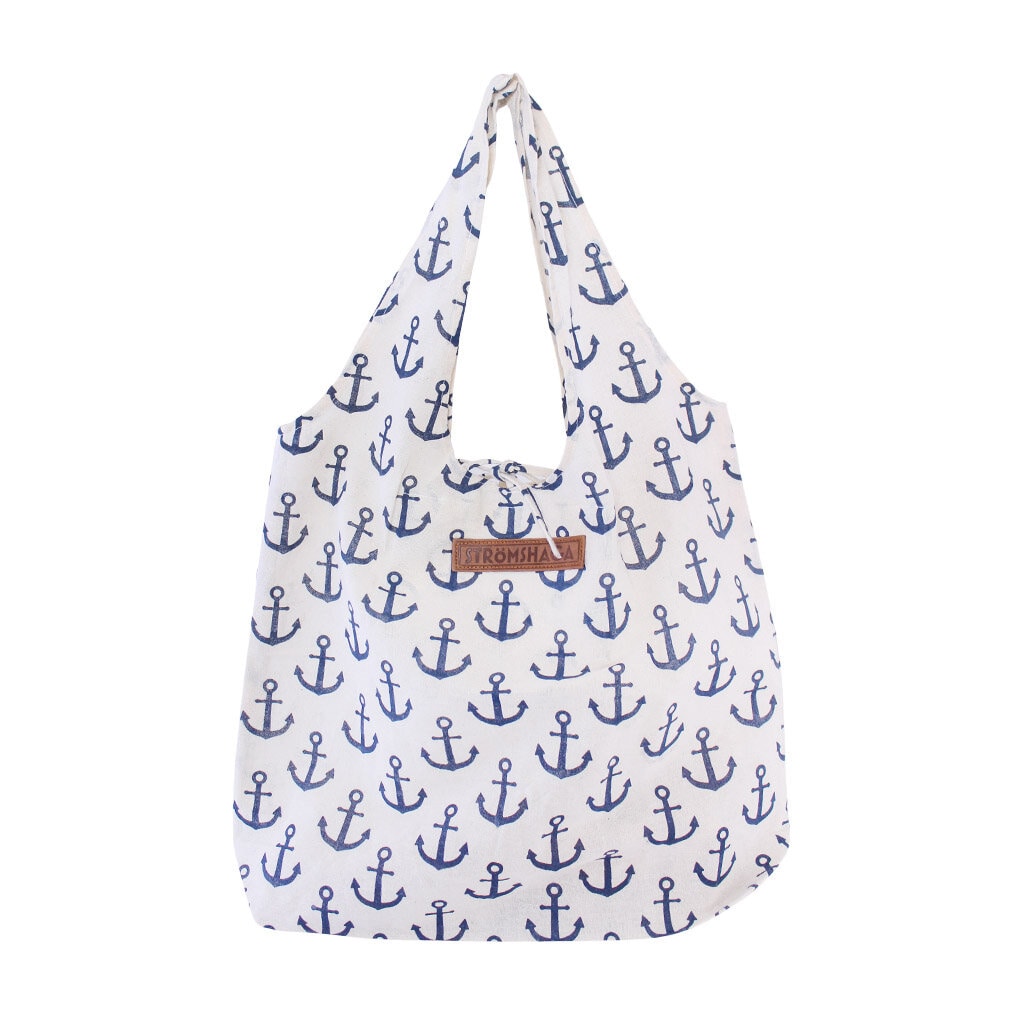 Tote Bag Anchor Blue Off White Stromshaga