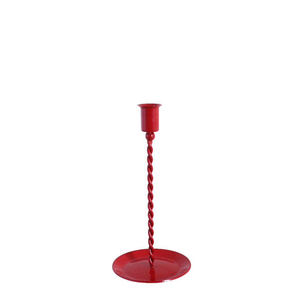 Candle Holder Estelle Red Low