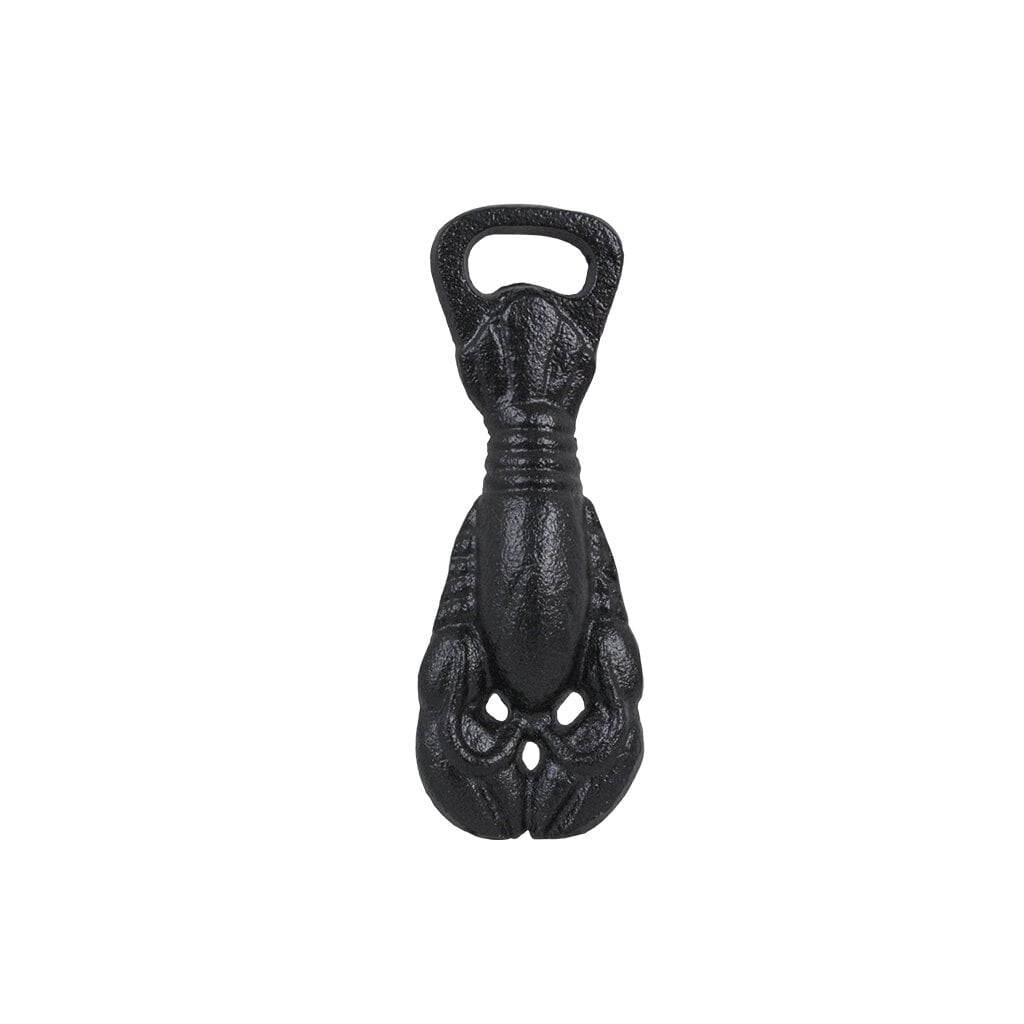 Bottle Opener Lobster Cast Iron Black