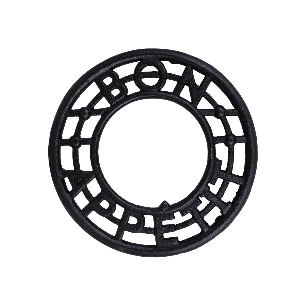 Trivet Bon Appétit Cast Iron Black