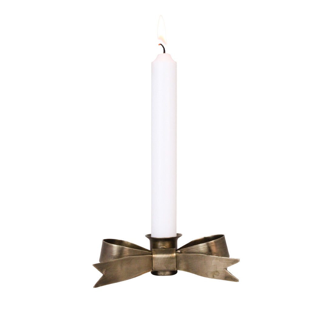 Candle Holder Tove Bow Antique Brass