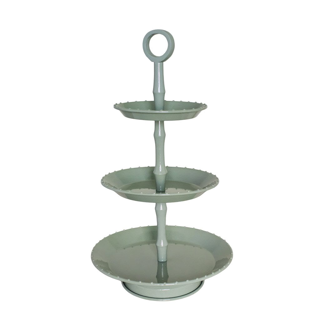 3 Tier Cake Stand Green