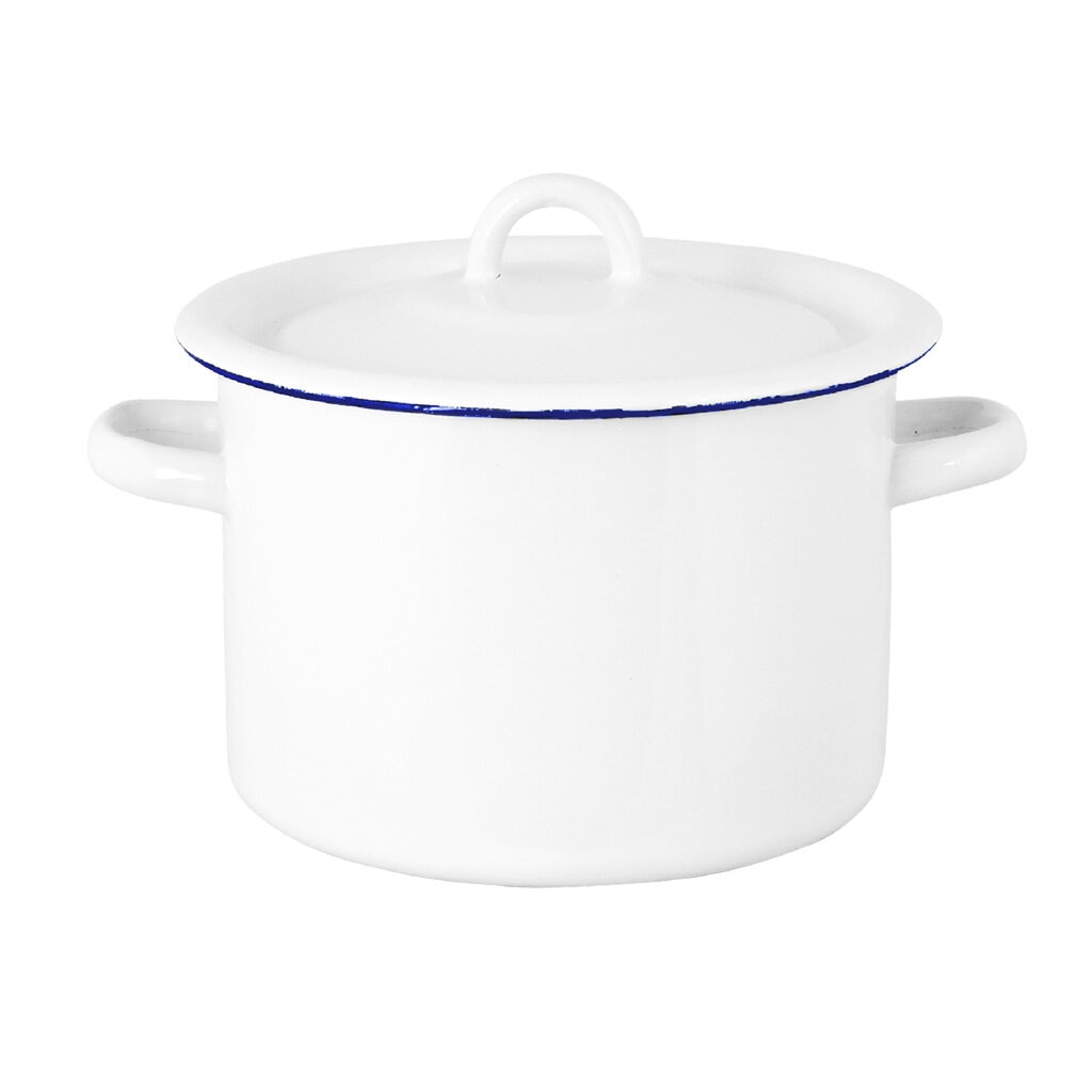 Pot Emil´s Enamel 3L White/Blue