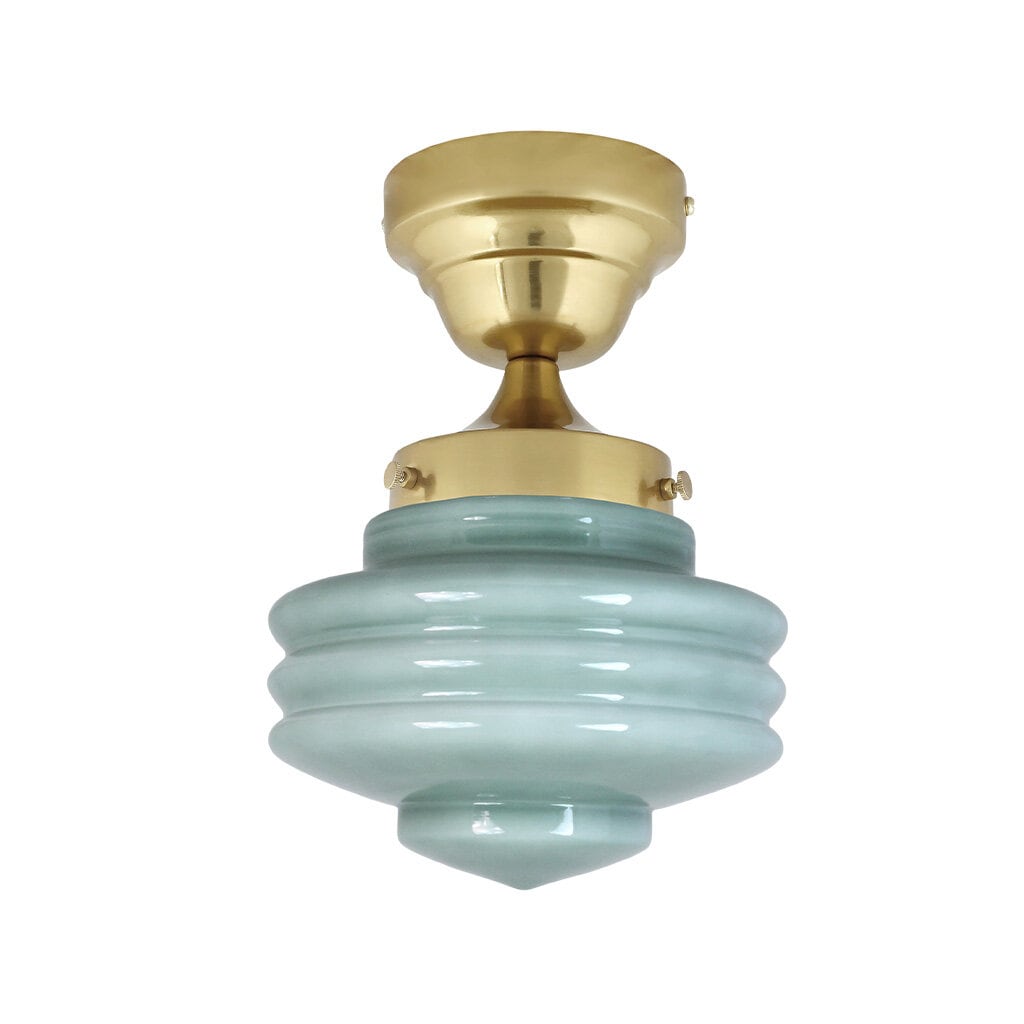 Ceiling Lamp Valter Brass/Opal Green