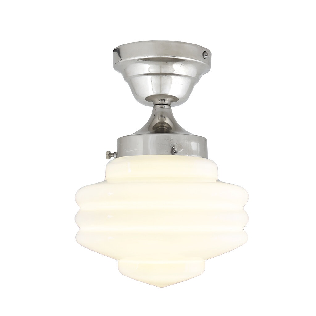 Ceiling Lamp Valter Nickel/Opal White