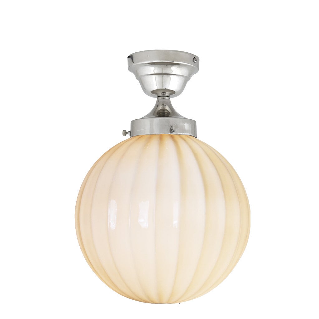 Ceiling Lamp Marit Nickel/Opal Beige Large