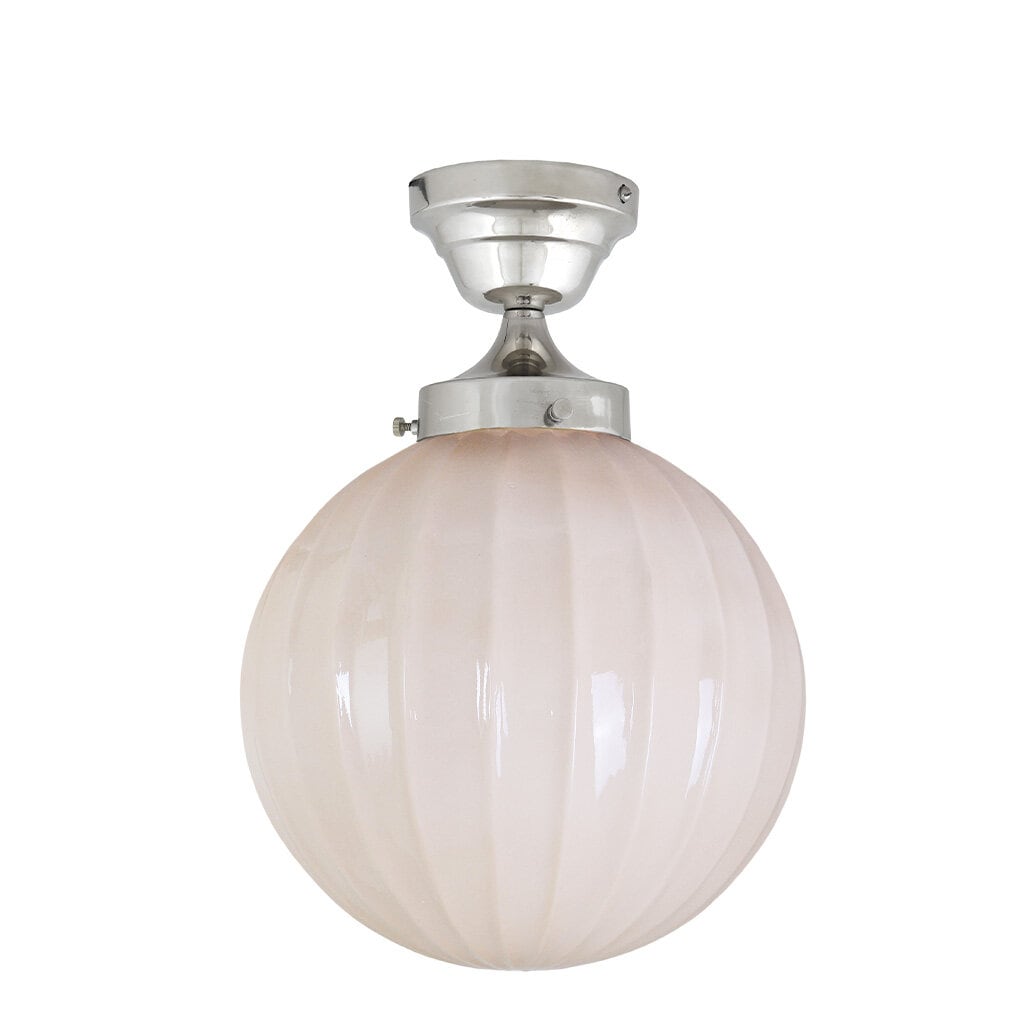 Ceiling Lamp Marit Nickel/Opal Beige Large