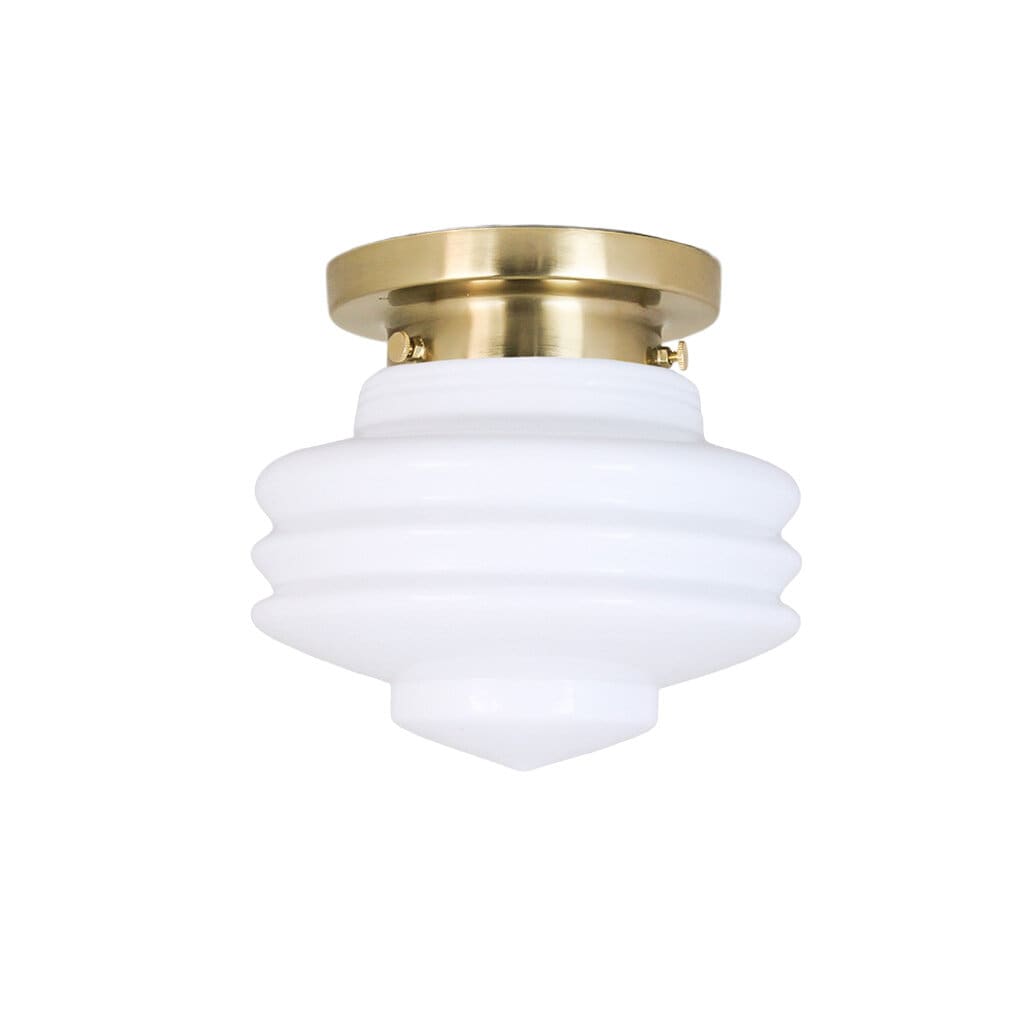 Bathroom Ceiling Lamp Valter Brass/Opal White