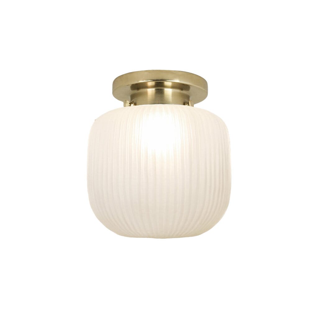 Bathroom Ceiling Lamp Eli Brass/Frost Small