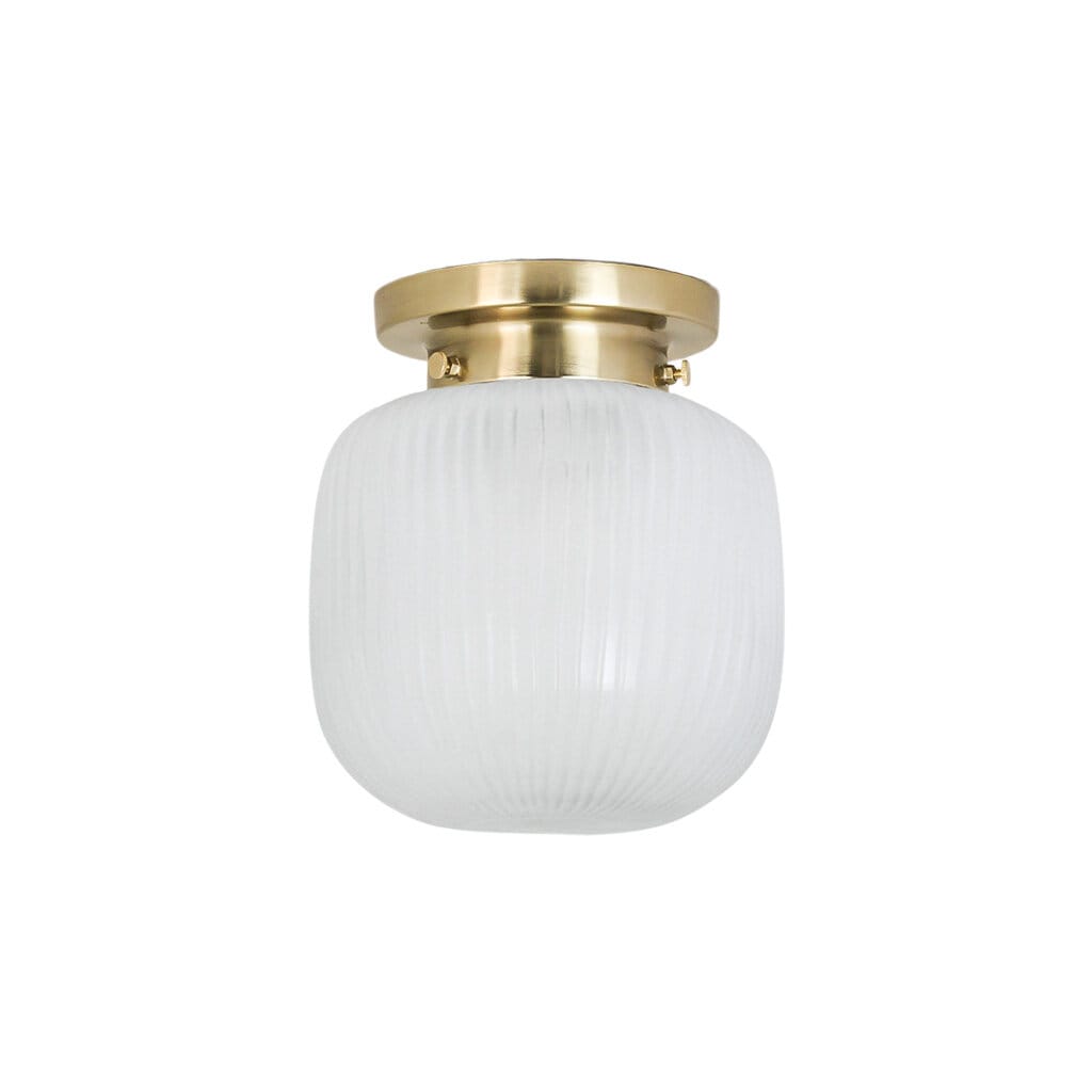 Bathroom Ceiling Lamp Eli Brass/Frost Small