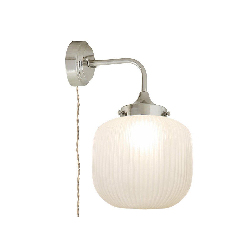 Wall Lamp Eli Nickel/Frost Small