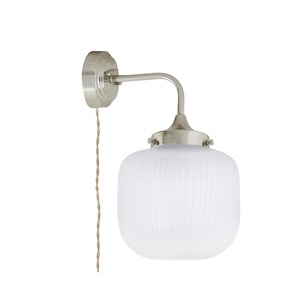 Wall Lamp Eli Nickel/Frost Small