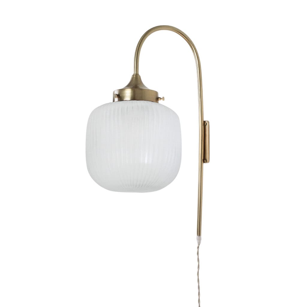 Wall Lamp Rounded Eli Brass/Frost Small