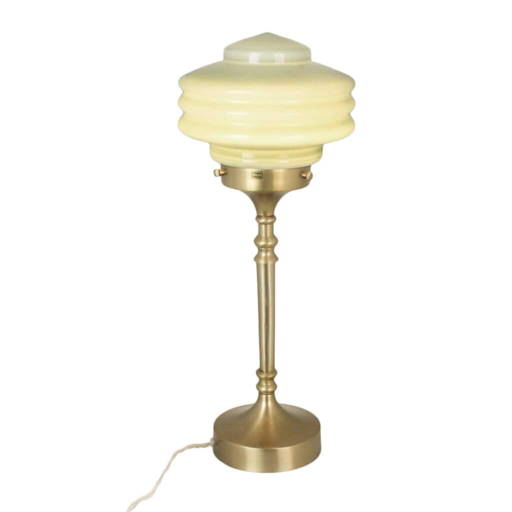 Table Lamp Valter Brass/Opal Green