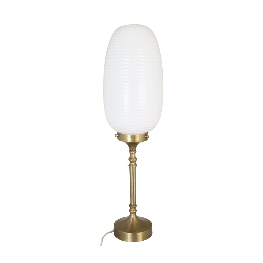 Table Lamp Evald Brass/Opal White