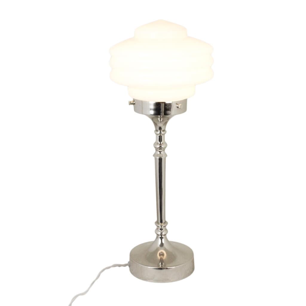 Table Lamp Valter Nickel/Opal Beige