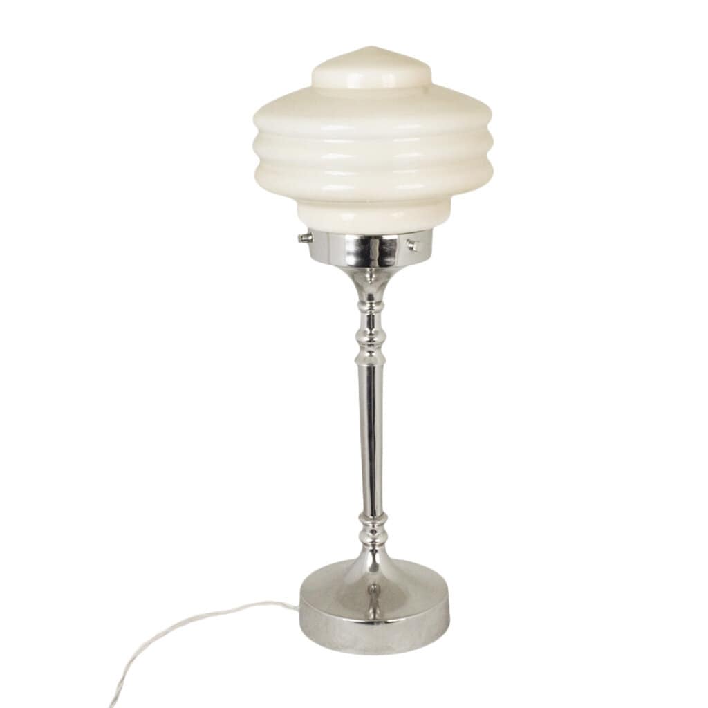 Table Lamp Valter Nickel/Opal Beige