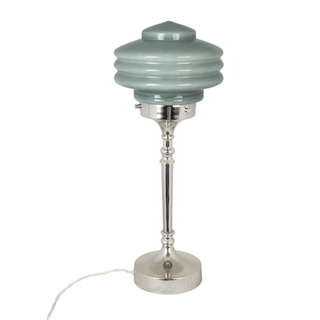 Table Lamp Valter Nickel/Opal Green