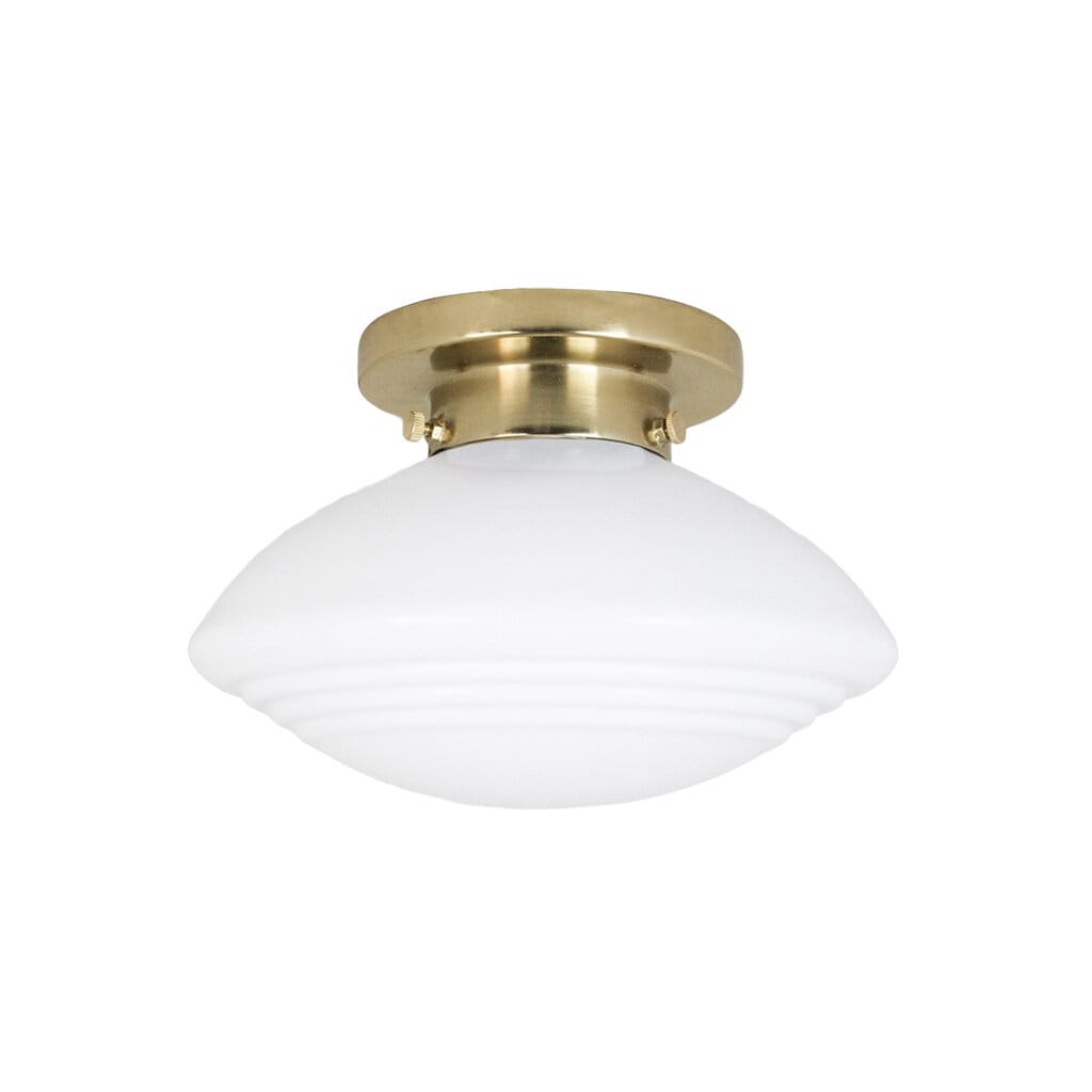 Bathroom Ceiling Lamp Hulda Brass/Opal White