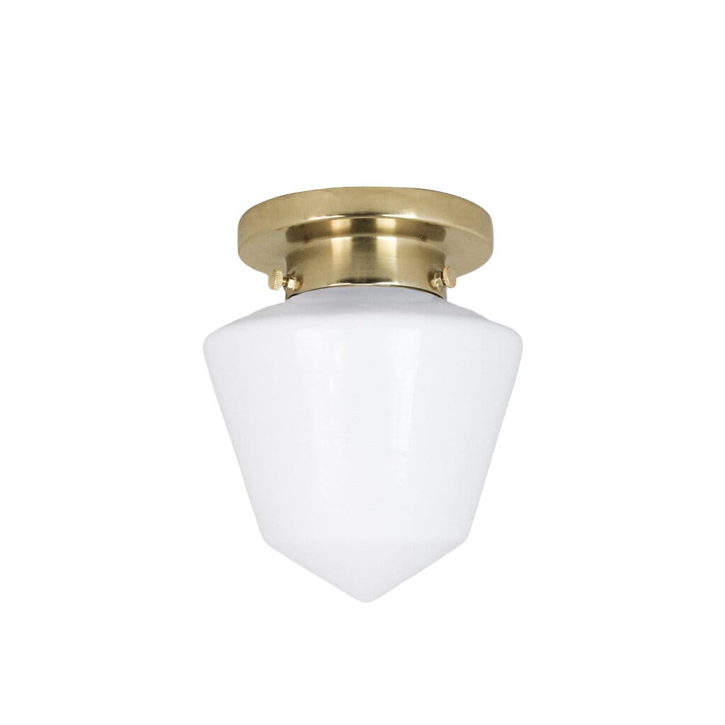 Bathroom Ceiling Lamp Signe Brass/Opal White