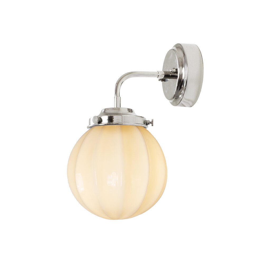 Badrumslampa Vägg Marit Nickel/Opal Beige Liten