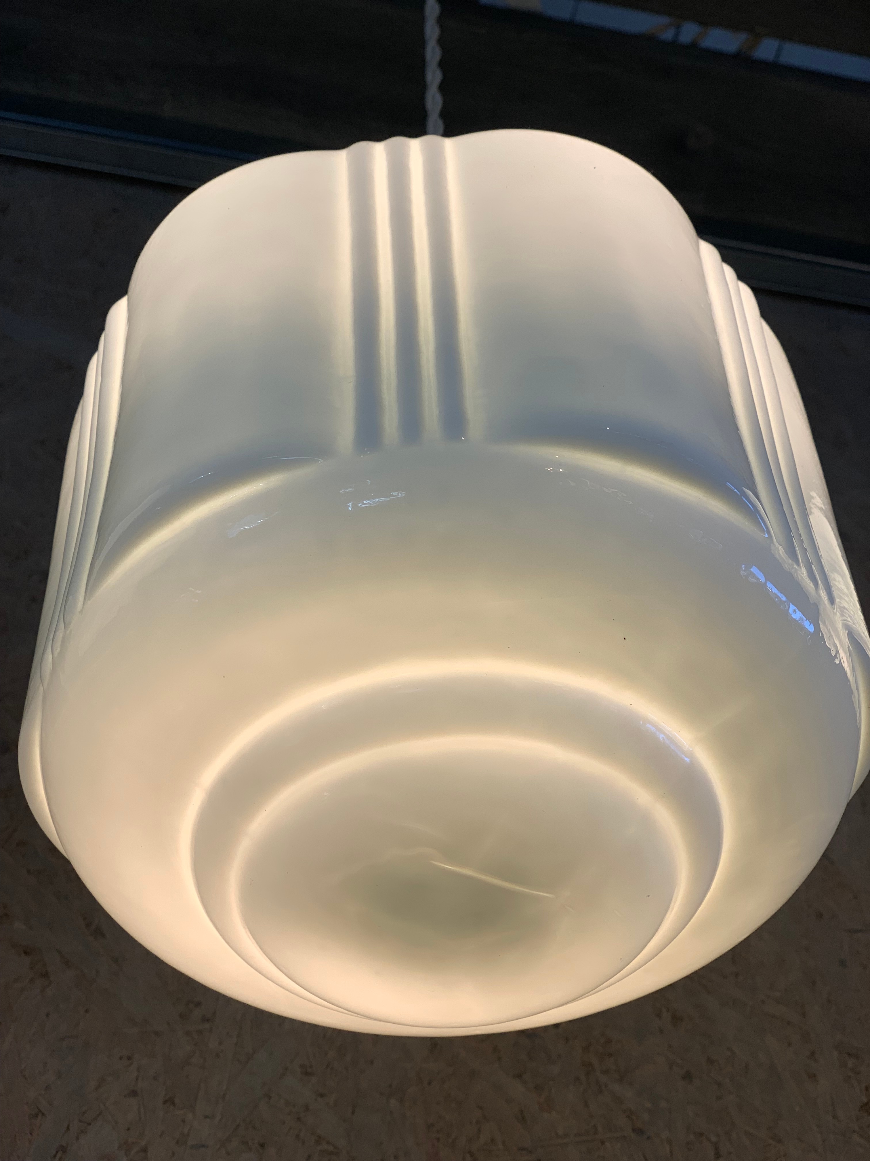 BathroomCeiling Lamp Signe Nickel/Opal White