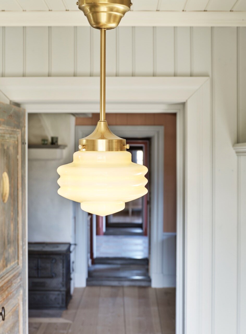 Pendant Lamp Valter Brass/Opal White